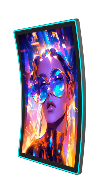 c curved touch screens for gaming and casino