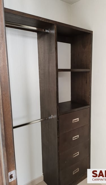 closet de madera fraccionamiento