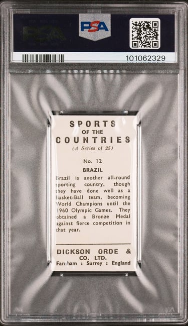 Vintage UK Basketball Card featuring Brazil Basket 