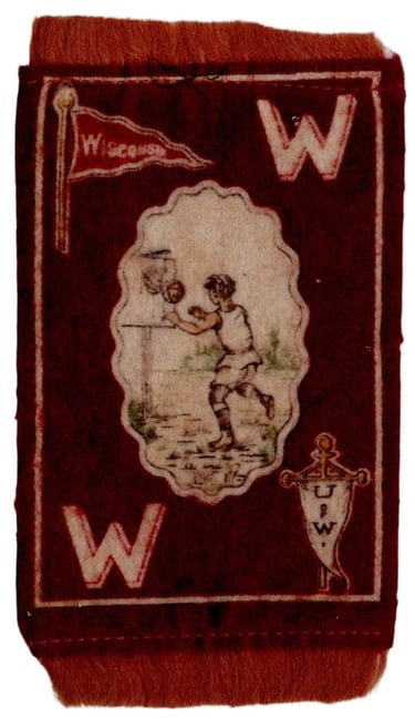 Wisconsin Vintage B33 College Basketball Felt