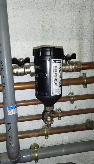 installation pot a boue