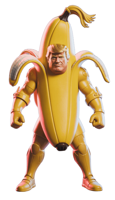 a man in a banana peely costume