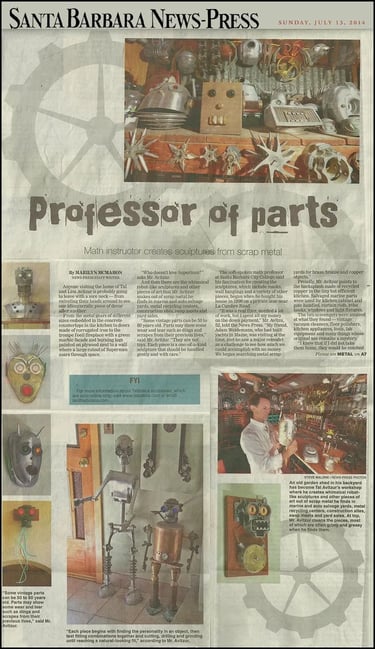 Santa Barbara News-Press article on artist Tal Avitzur.