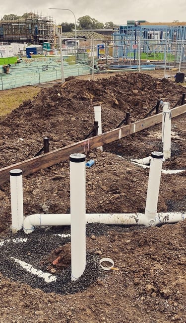 New Construction Site Capitalline Plumbing.