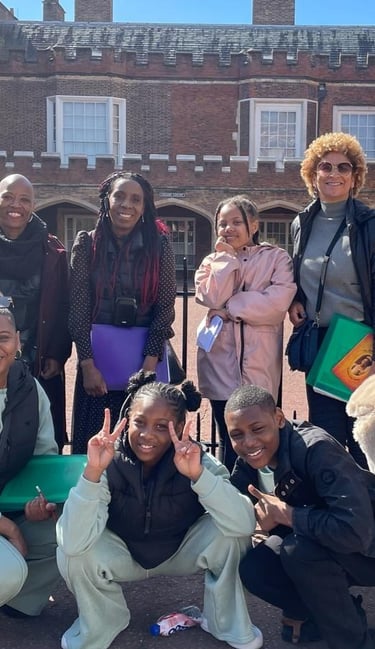 Group outside St James's Palace on the Black Tudors Westminster Walking Tour