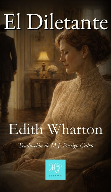 ortada del libro El Diletante de Edith Wharton - Edición Libros MJP