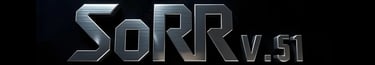 a logo for a video game engine called sorr v.5.1