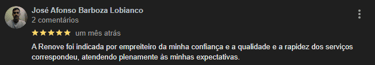 avaliação e recomendação de clientes antigos
