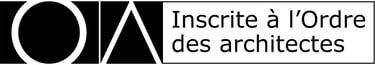 Inscrite à l'Ordre des architectes