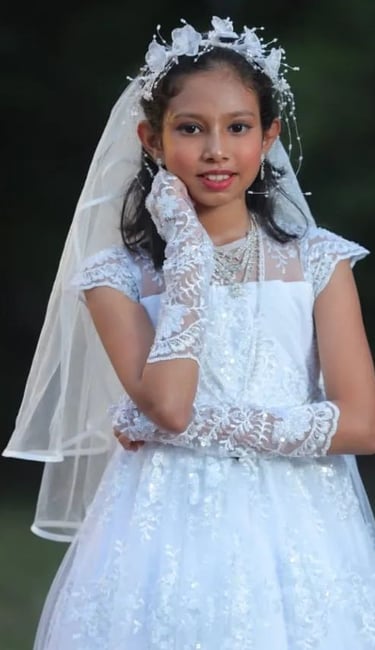 beautiful dress little bride communion dress