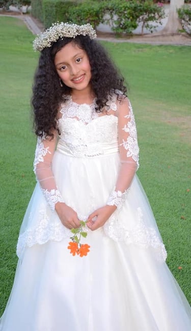 beautiful dress little bride communion dress
