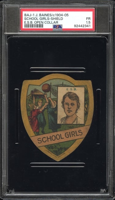 Rare English Baines Shield School Girls Card