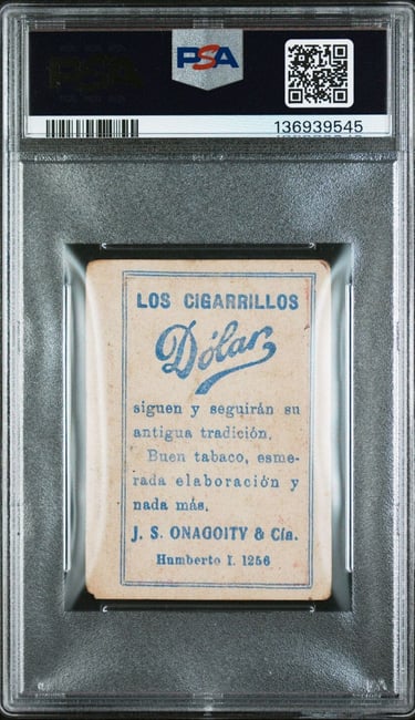 1925-28 J.S. Onagoity Internacional Uruguayo De Basquetball Los Cigarillos Dolar (back)