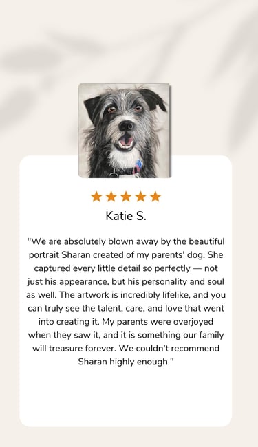 Pet Portrait Testimonial