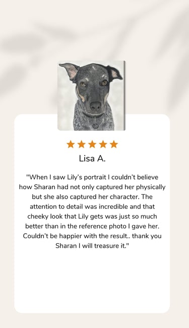 Pet Portrait Testimonial