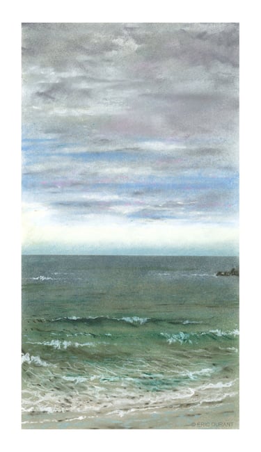 Pastel sec sur papier 20 × 37 cm - © Eric Durant