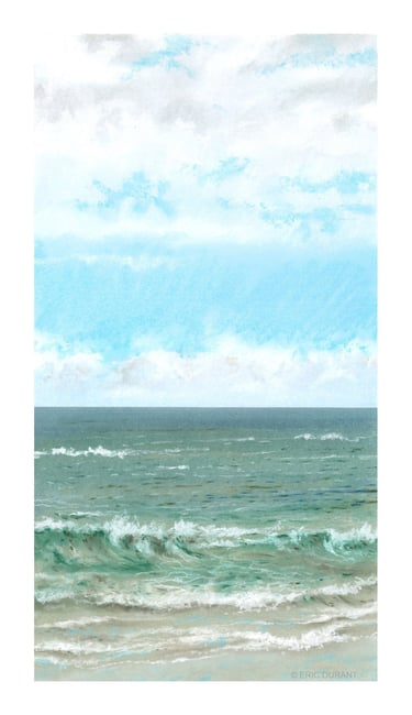 Pastel sec sur papier 20 × 37 cm - © Eric Durant