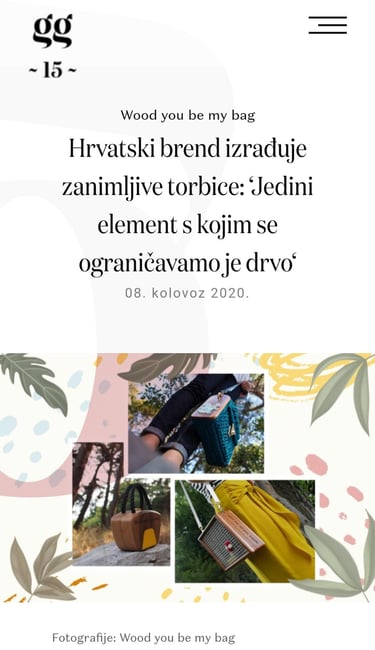 Gloria Glam intervju drvene torbe