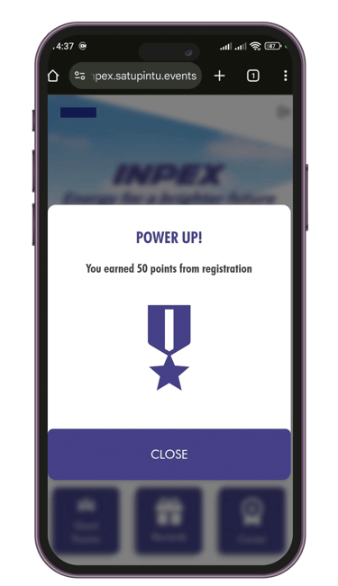 Real-time point tracking notification and automated scoring on smartphone screen