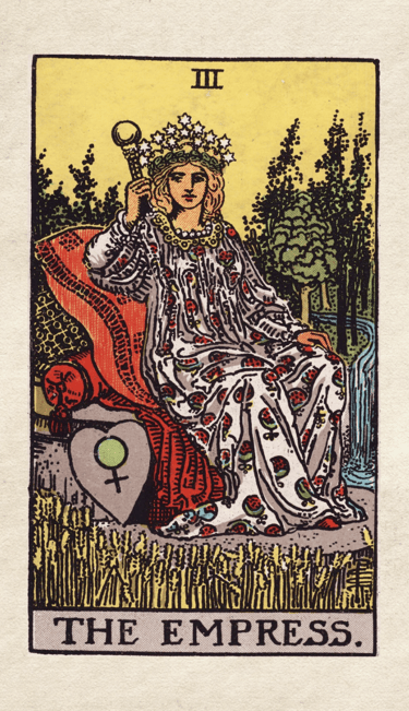 The Empress: Embodies creativity, abundance, and nurturing.