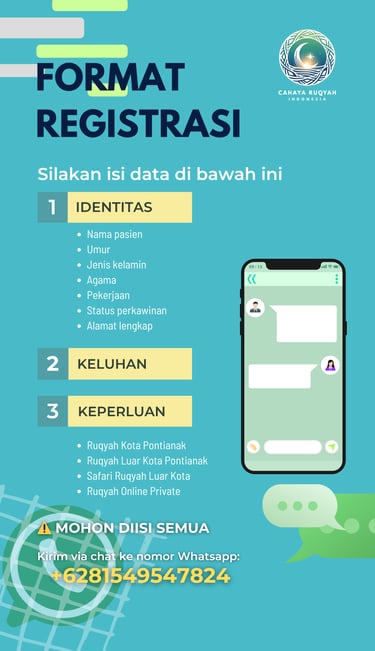 Format registrasi ruqyah dr. Indra Permana