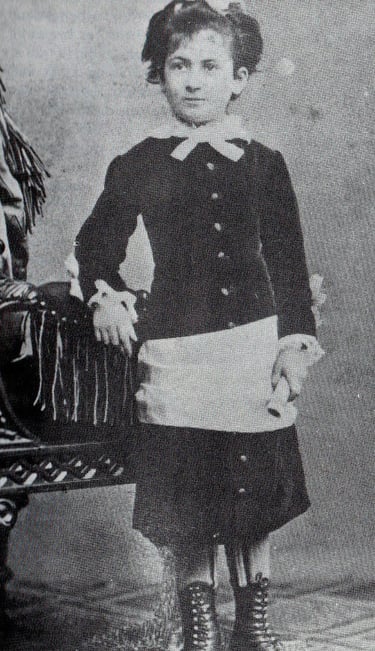 Dr. Maria Montessori as a child (cc. 1880)