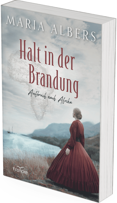 Buch cover vom Roman "Halt in der Brandung" von Maria Albers