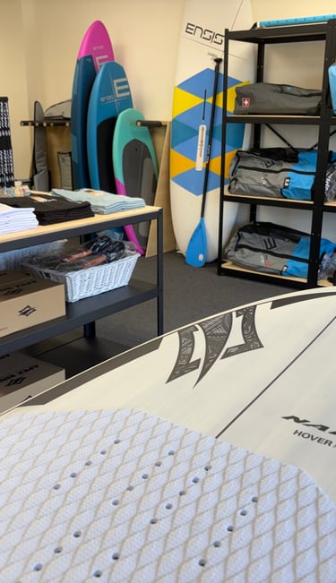 Kiteboarding and wing foil boards for sale at Kite & Wing shop in Stuart FL