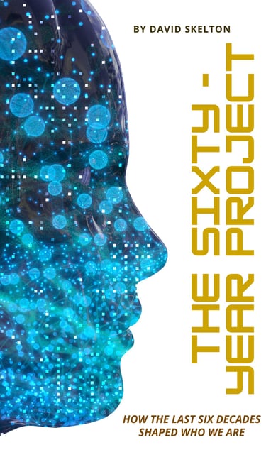 sixty year project book cover by David J Skelton