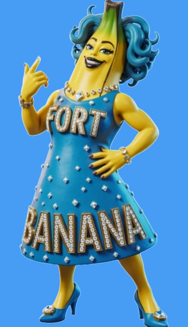 a woman in a blue dress with a blue dress and a blue dress