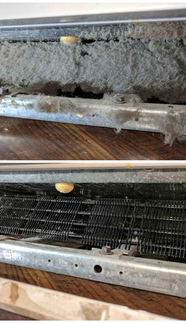 dirty condenser coils refrigerator maintenance in Orange county