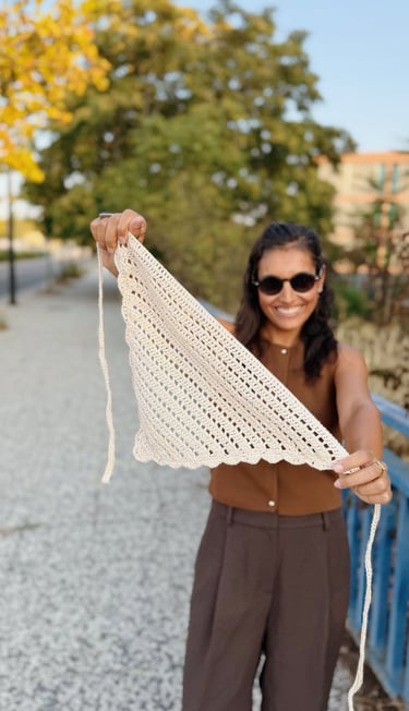 tutorial tejer crochet pañoleta
