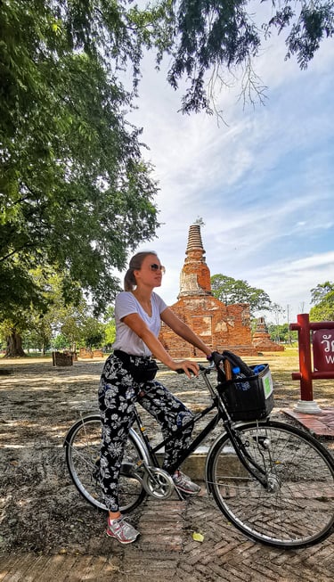 Fietsen in Ayutthaya
