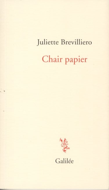 Couverture Chair papier Juliette Brevilliero