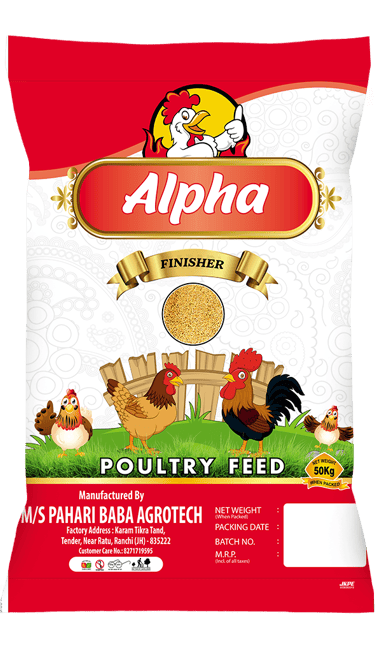 Poultry finisher feed for commercial poultry farms