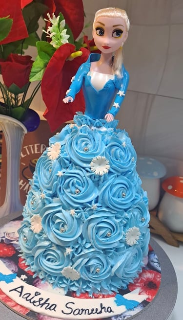 Princess Doll Truffle Cake