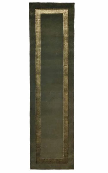 OBSIDIAN GREEN by The Handmade Rug Company  -  Contemporary Hall Runners - HANDMADE RUG COMPANY