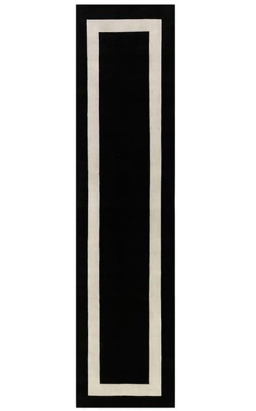 MONOCHROME RUNNER - 320cm x 80cm (10'5 x 2'8) - CONTEMPORARY HALL RUNNERS - HANDMADE RUG COMPANY