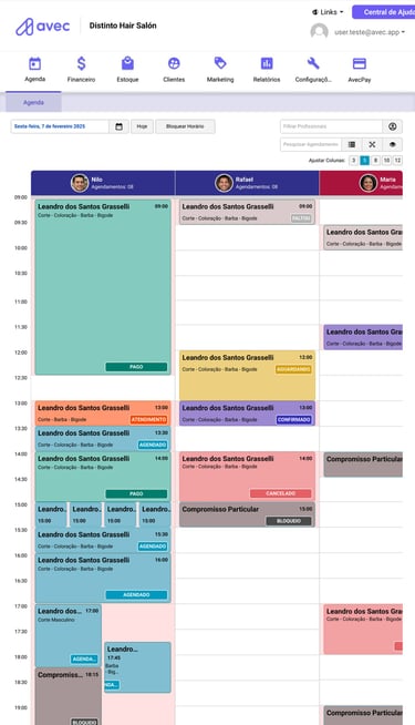 interface Avec para tablets