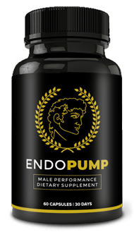 EndoPump male performance dietary supplement bottle with 60 capsules for a 30-day supply.