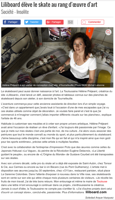 Article La Dépêche du midi