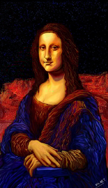 portrait painting of manalisha a painting done by leonardo da vinci  an artist from renaissance era
