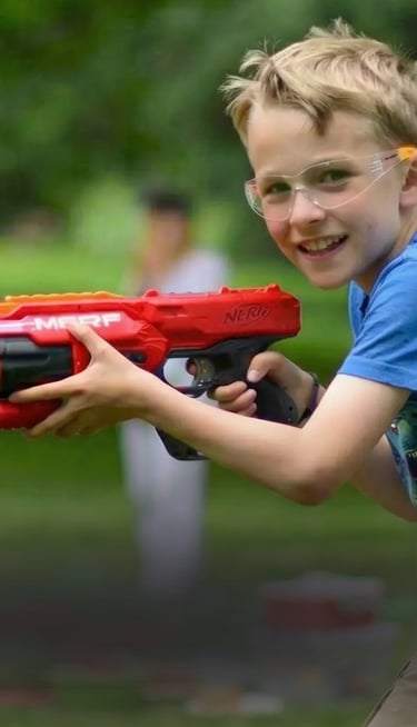 nerf vaiko gimtadienio programa