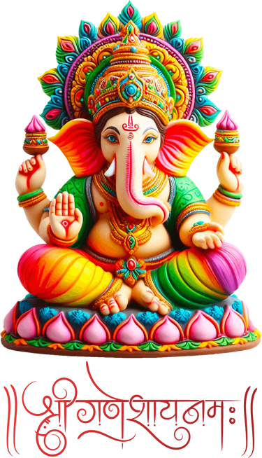 Divine image of Lord Ganesh symbolizing wisdom and prosperity"