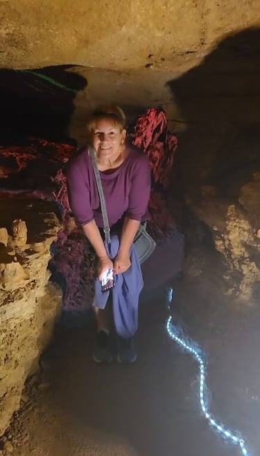 Chattanooga, TN - You have to duck in this passageway at Raccoon Mountain Caverns