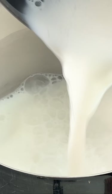 Scalda la bevanda vegetale