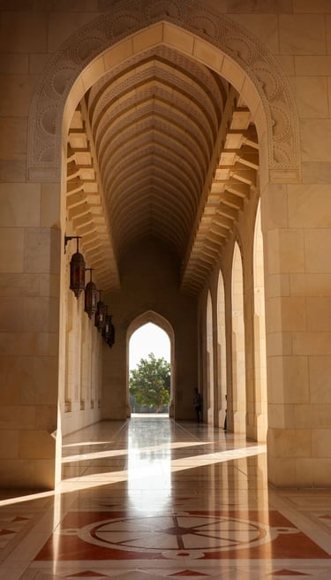 grande-moschea-muscat-corridoio