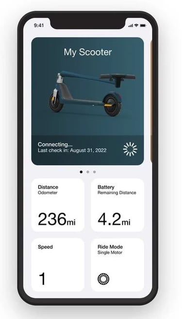 app de patinete electrico Unagi One Voyager