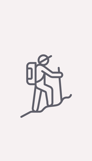Hiking icon.