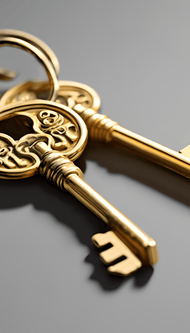 a keychaik with a keychaik and a keychain